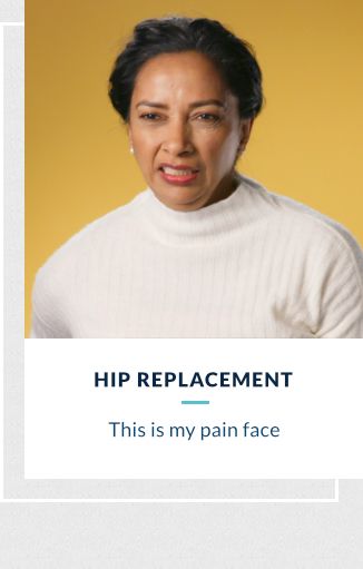 Hip Replacement - This is my pain face