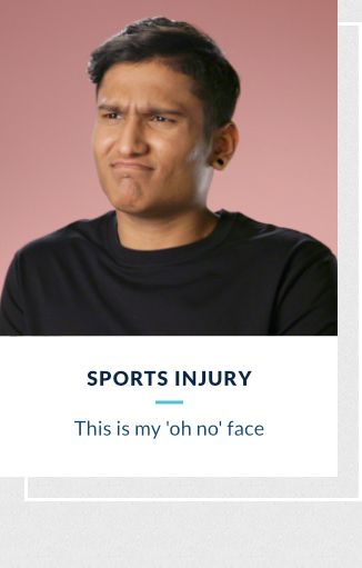 Sports Injury - This is my oh no! face