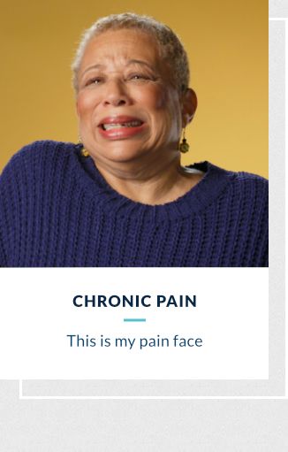 Chronic Pain - This is my pain face