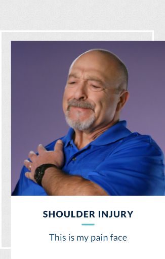 Shoulder Injury - This is my pain face