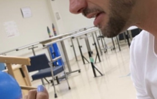 Robert Cusinato Physiotherapist at work