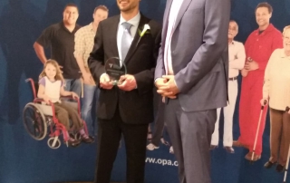 RC Outstanding Volunteer Award Winner 2019 with Allan MacDonald Past OPA President OPA