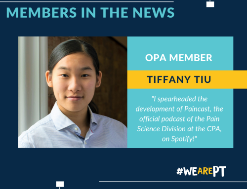MEMBERS IN THE NEWS – TIFFANY TIU, PAIN PODCAST DEVELOPER